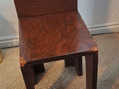 Folk art/plank chair