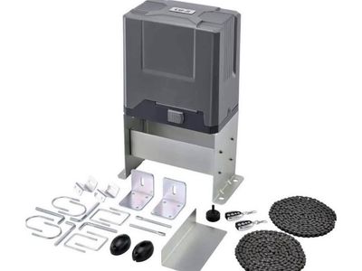 Sliding Gate Opener with 2 Remote Controls, Electric Rolling Driveway Fence Slide Gate Motor