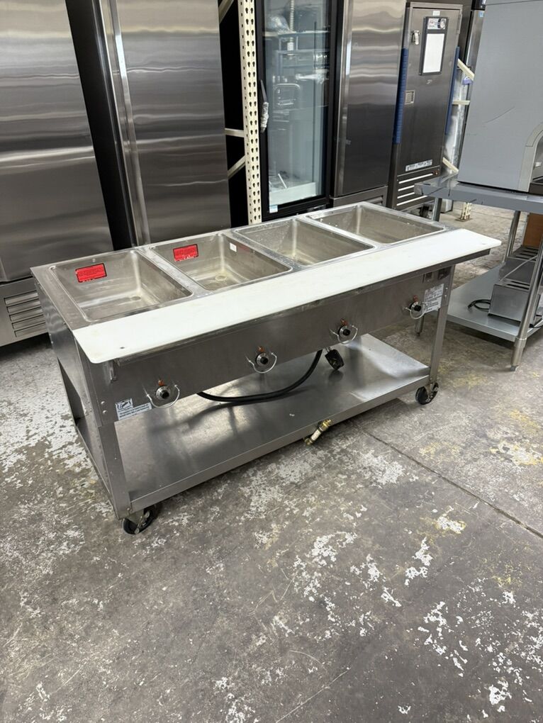 Used Duke 4 Wells Electric 120 Volts Steam Table in great working condition special $950