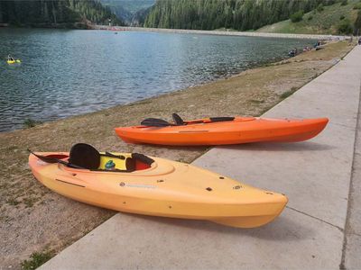 Two Lifetime Kayaks – Sold Together – Includes Car Mounts & Straps