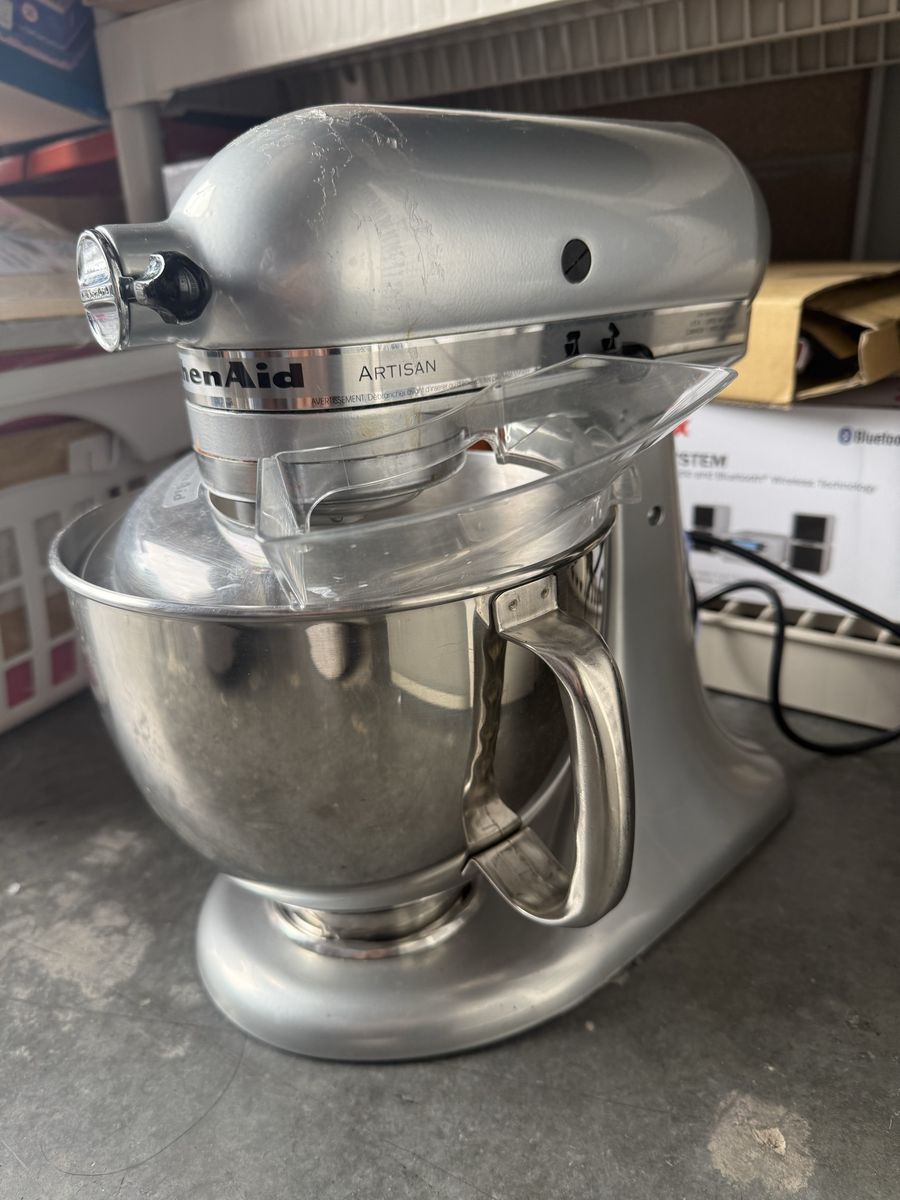 KitchenAid silver artisan mixer kitchen aid