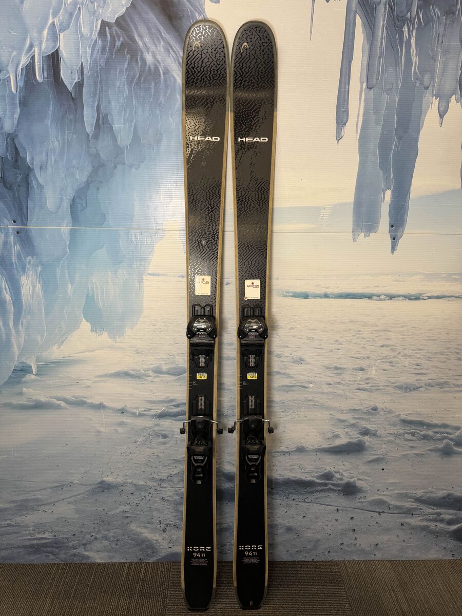 Lightly Used Head Kore 94 Ti 177cm Skis w/ Tyrolia Attack LYT 13 Bindings