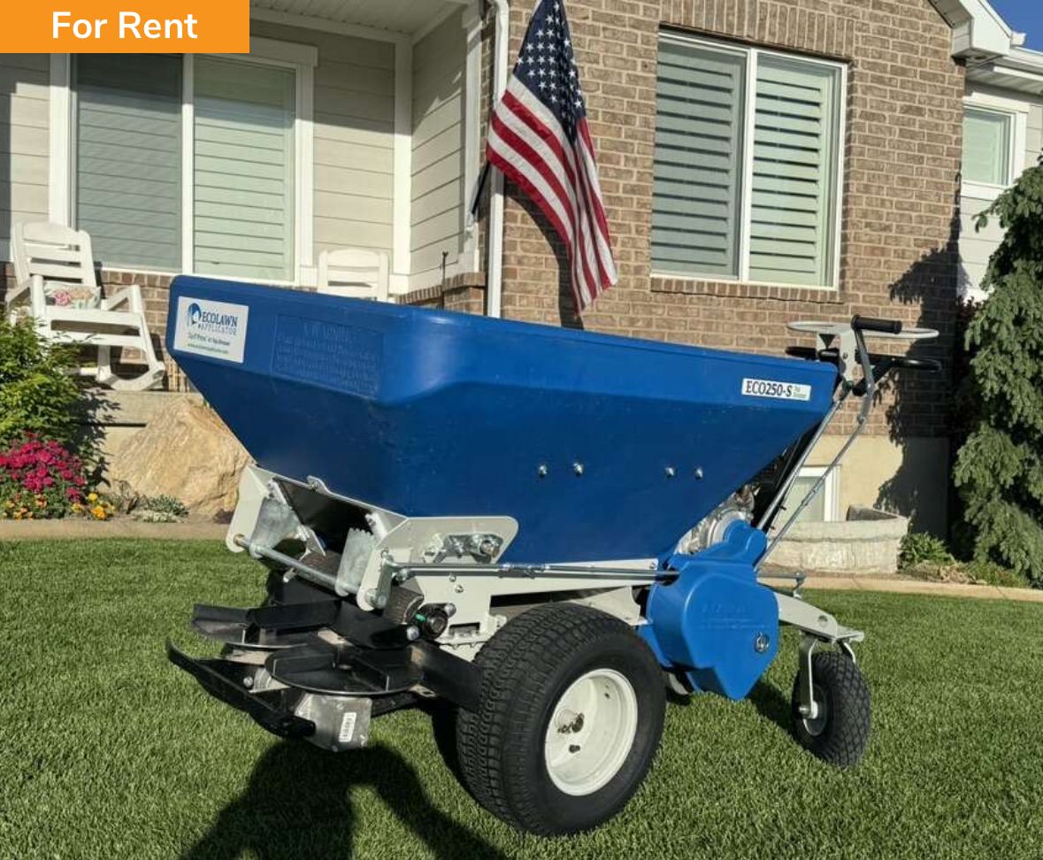 Top Dresser Spreader EcoLawn 250S / Ecolawn 250 + Trailers + Tools – $225/day