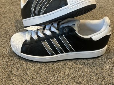 adidas Superstar II Core Black Matte Silver Cloud White Size 11.5 JQ3209