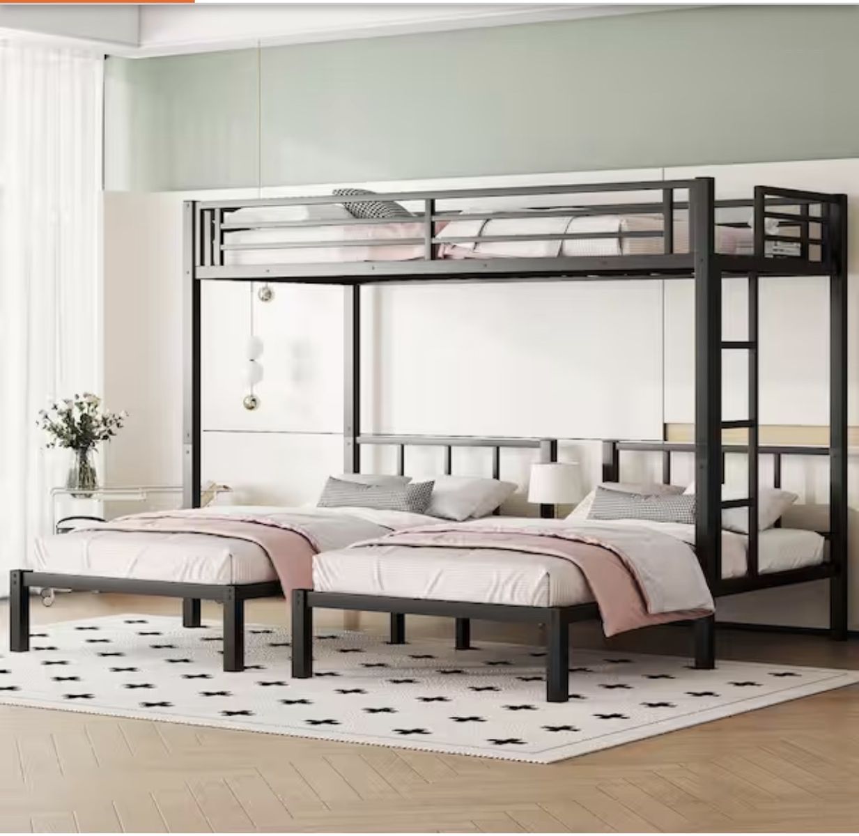 Detachable Twin Bunk Bed - Sleeps 3