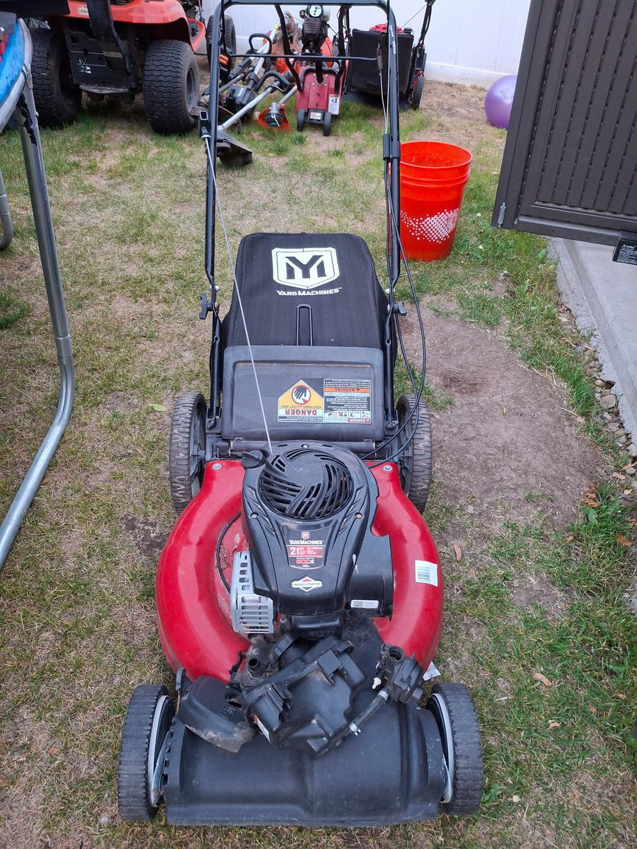 Yard machine lawnmower