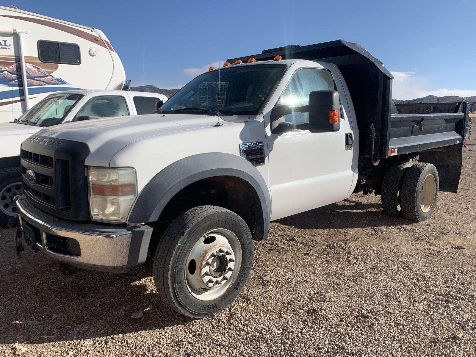 2008 F450 4x4 6.4 dumptruck with 21,… original miles with snow plow
