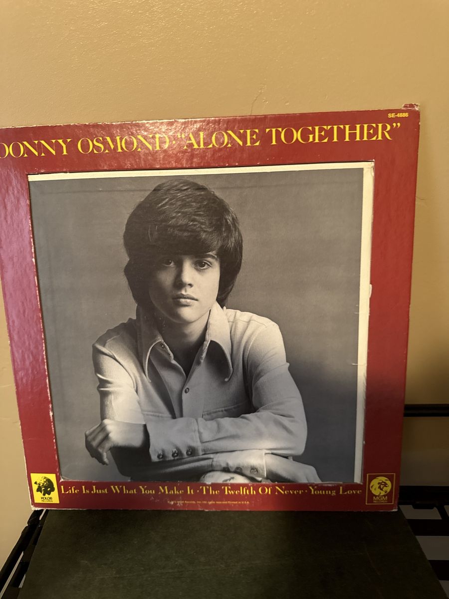 Donny Osmond Alone Together Vinyl LP Record MGM SE-4886