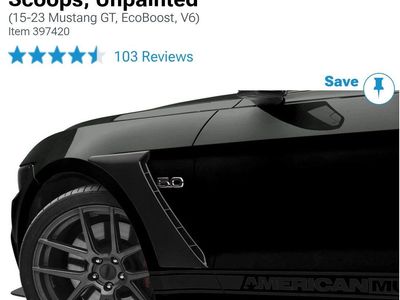 15-23 mustang fender scoops