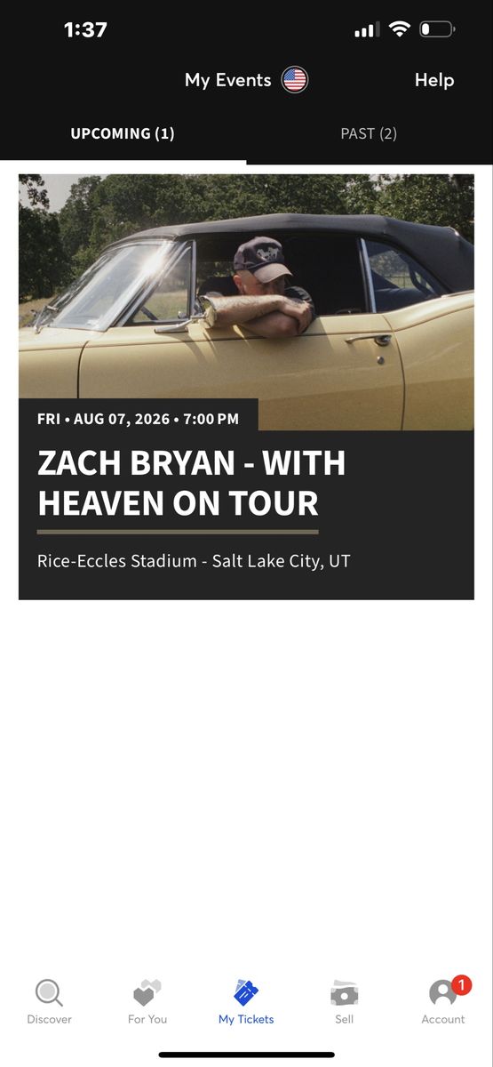 Zach Bryan tickets salt lake