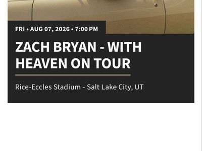 Zach Bryan tickets salt lake