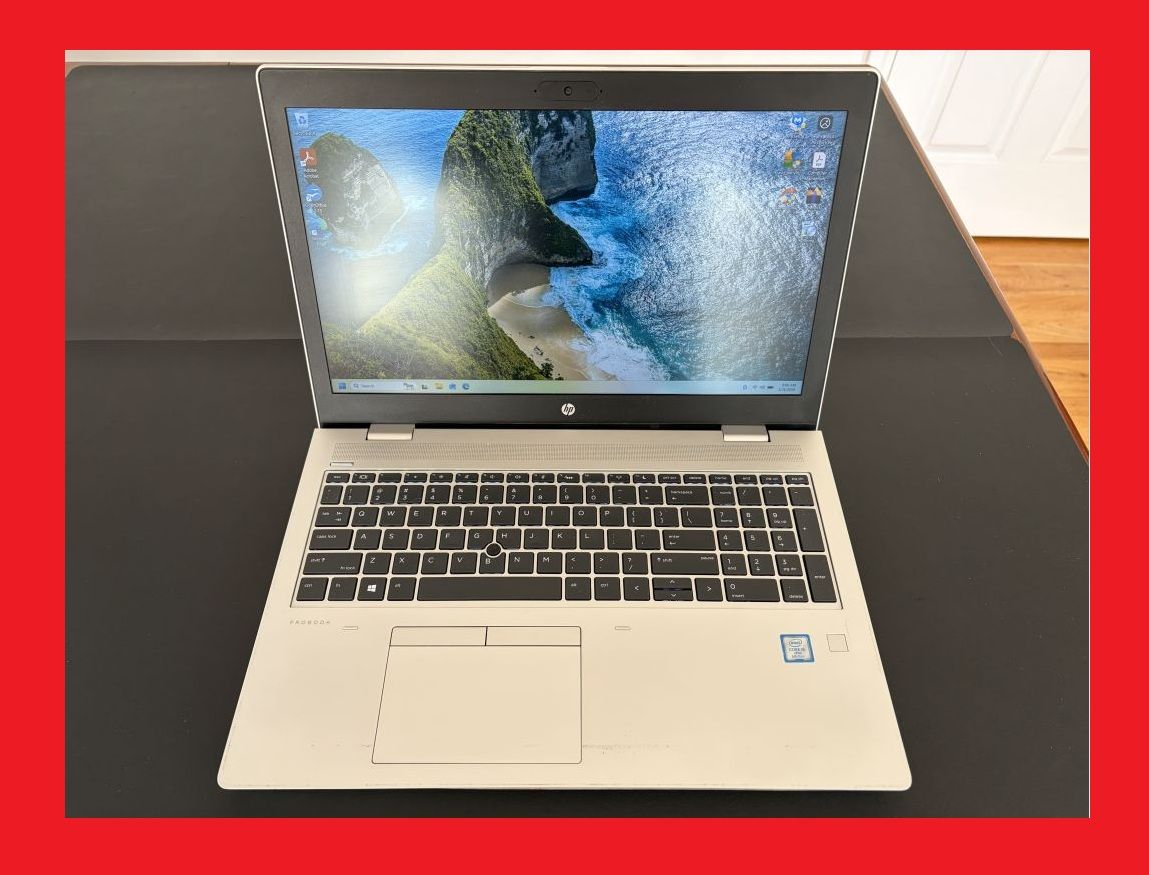 15.6'' HP i5-8365U @3.4GHz 256GB m.2 SSD 500GB HDD 16GB 1080P Screen ProBook 650 G5 Windows 11 Laptop Computer