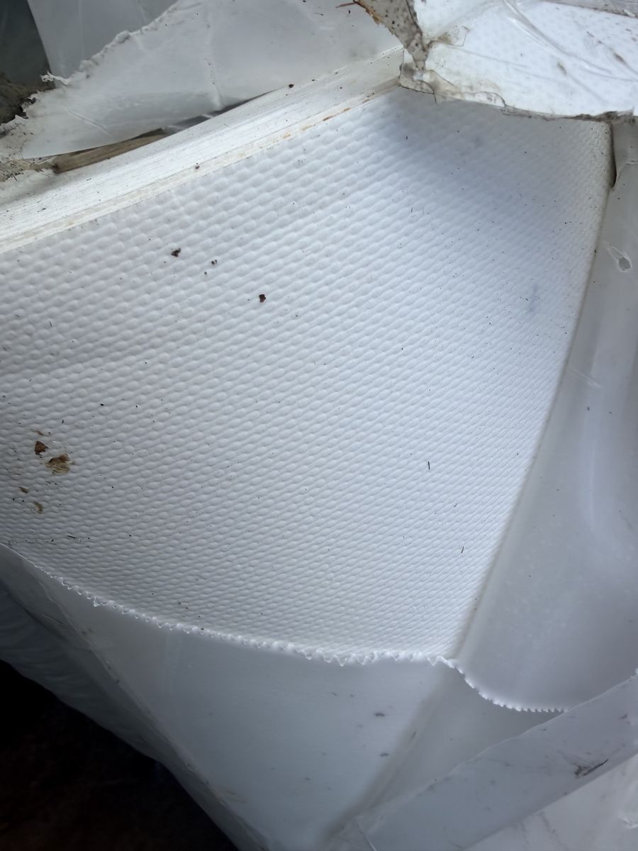New. Garage Door Insulation White Textured Foam Board Insulation Sheets - garage door insulation