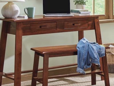 Rustic Desk and Bench