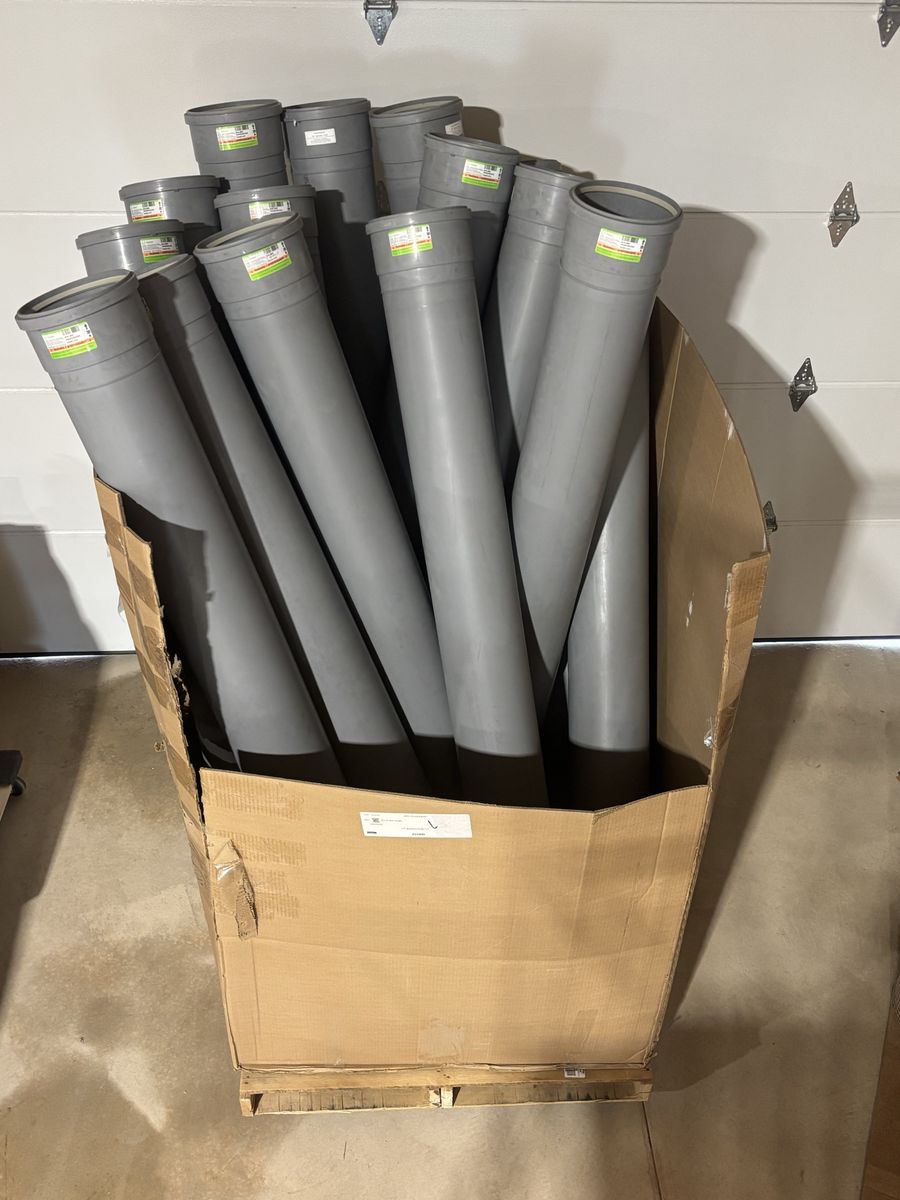 Centrotherm ISVL086 InnoFlue 8”X72” Vent Tubes (15 Available)