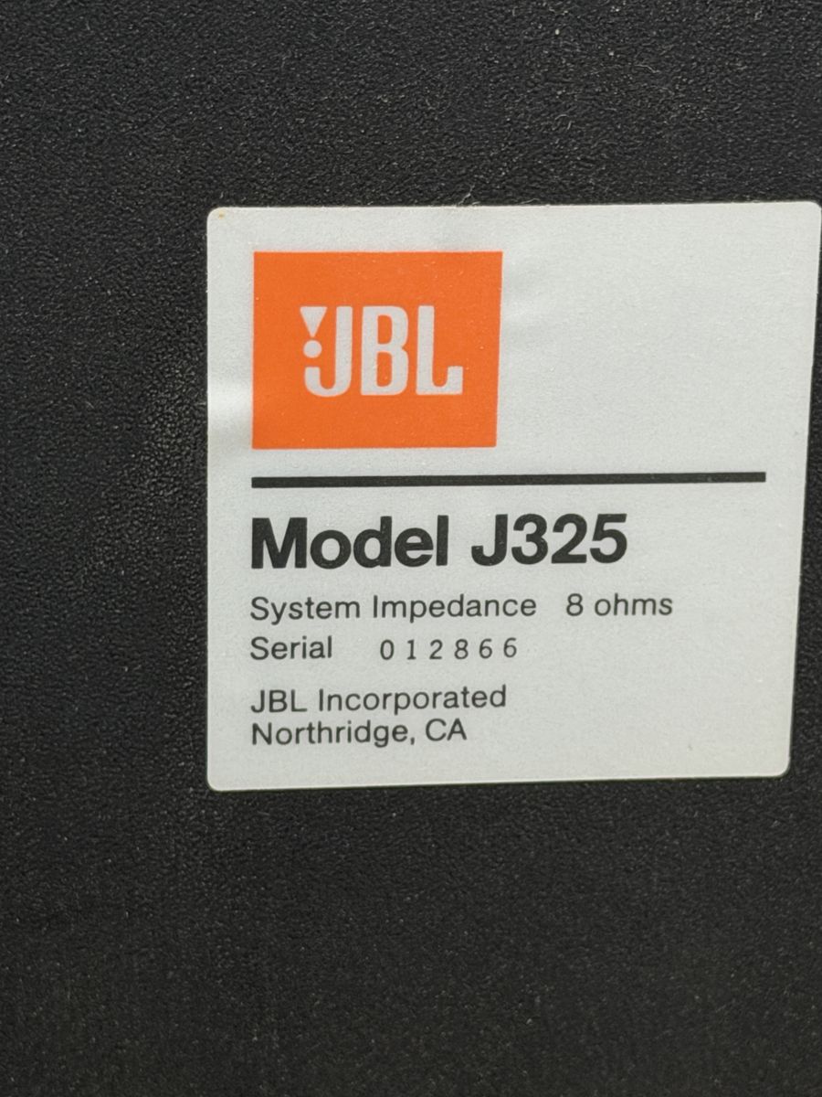 Vintage JBL J325 Speakers