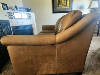 beautiful leather sofa