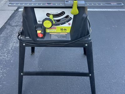 Craftsman Evolv 10-inch Table Saw with Stand - 15 Amp Motor