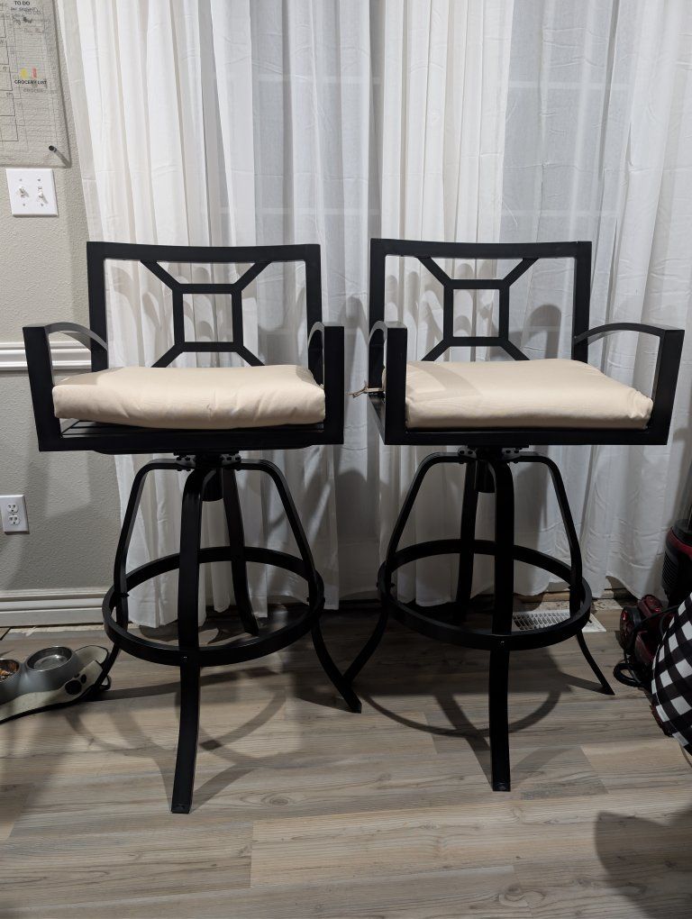 Brand New Black Swivel Bar Stools