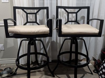 Brand New Black Swivel Bar Stools