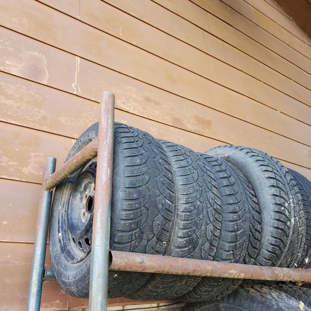Studded Snow tires and steel 15
