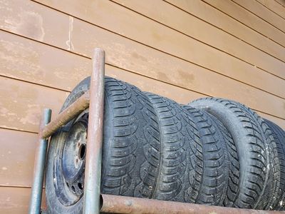 Studded Snow tires and steel 15