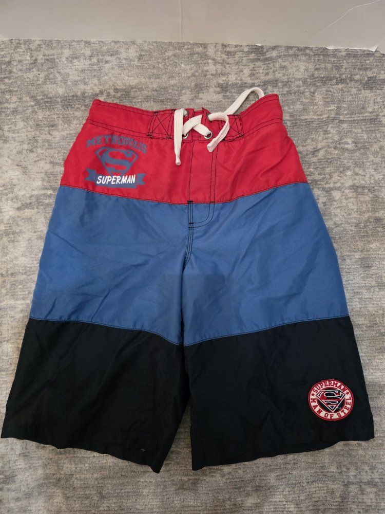 Boys Superman swimming trunks size 10