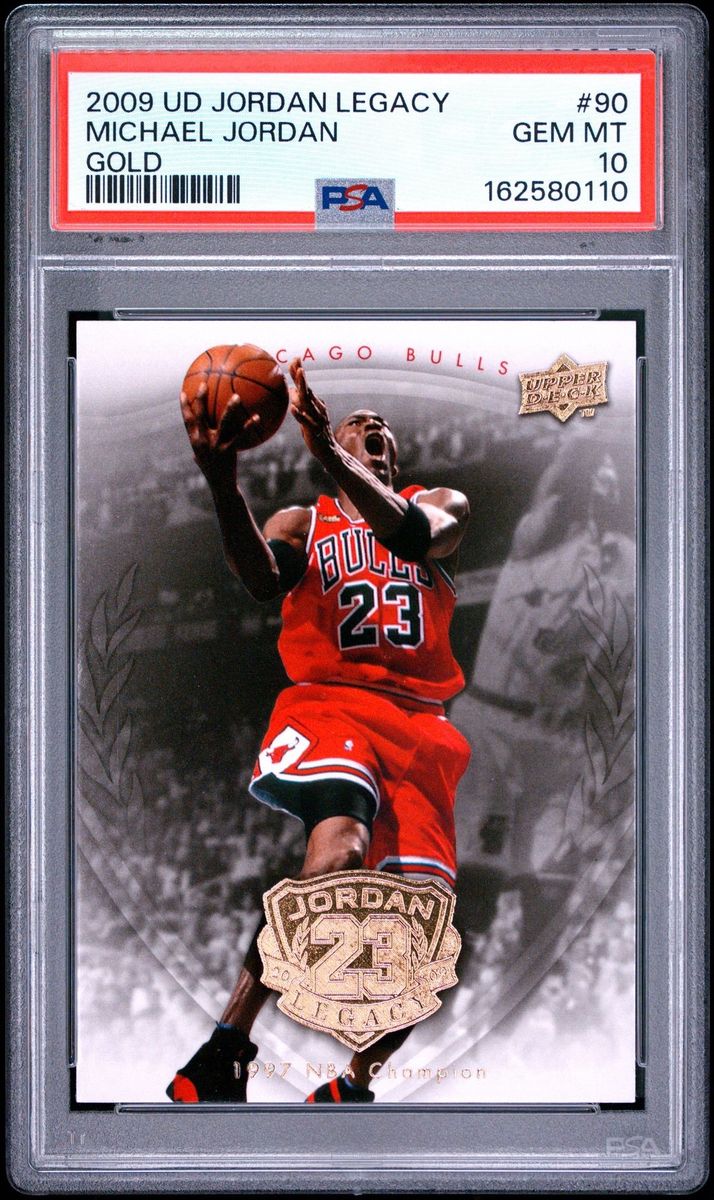 2009 Upper Deck Jordan Legacy Michael Jordan Gold #90 PSA 10 Gem Mint