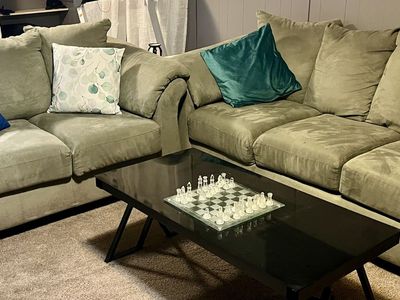 Glass top table