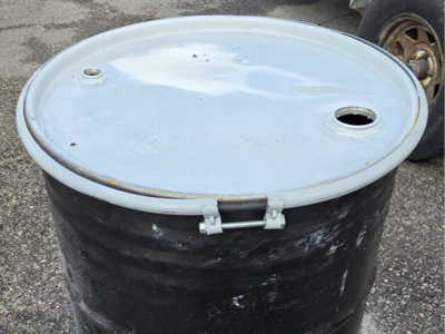 Discounted black 55 gallon Open Top Food Grade metal steel drum barrels