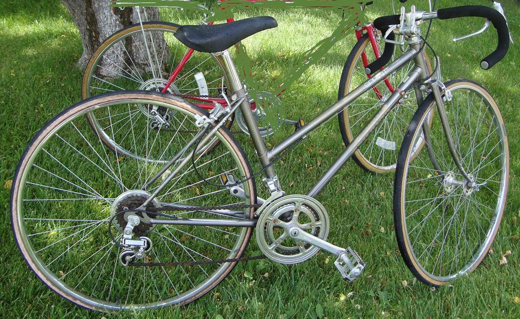 Vintage 10 Speed Gray Bicycle 26" - needs tires and tubes.