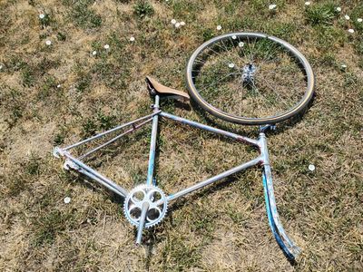 1960s Schwinn frame + front wheel