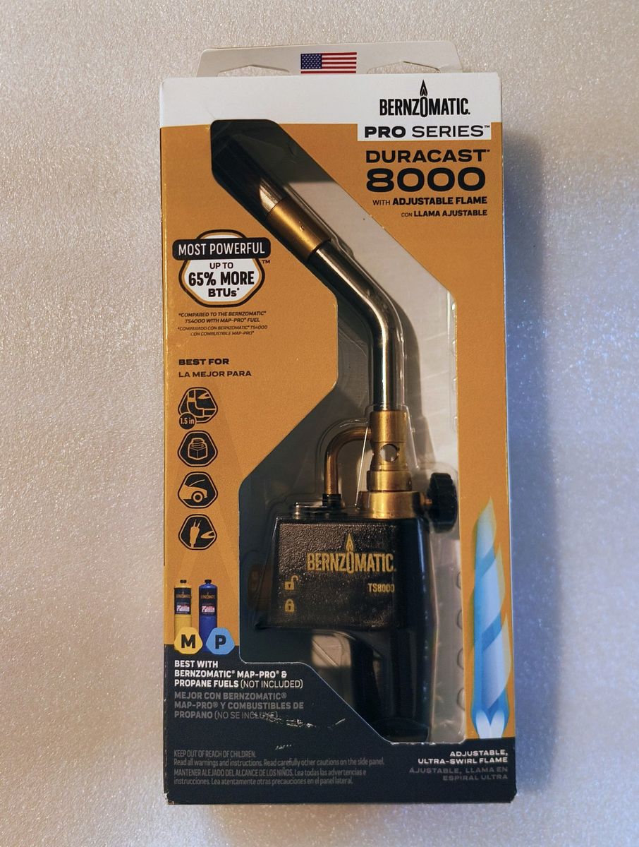 NEW Bernzomatic TS8000T Pro Series Torch (solder, Braze, plumbing)