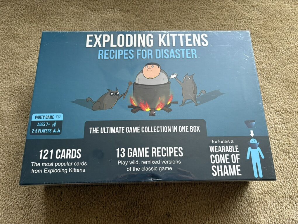 NEW Exploding Kittens: Recipes for Disaster Game
