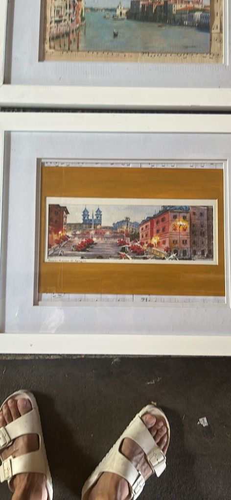 Original WaTercolor Painting Roma Piazza Di Spagna