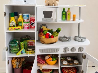 Fully Loaded Kids Play Kitchen — $200