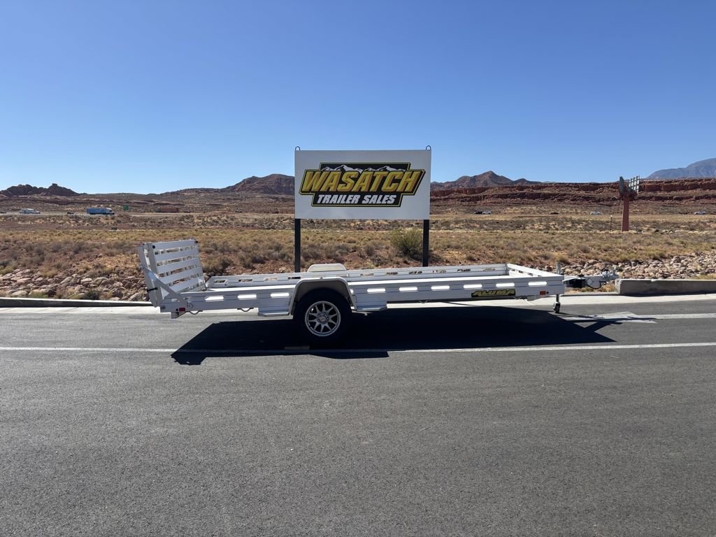 2027 Aluma 80''X15' Single Axle Utility Trailer Straight Tailgate
