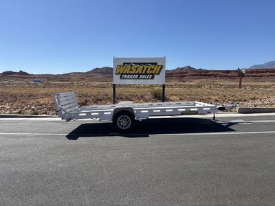 2027 Aluma 80''X15' Single Axle Utility Trailer Straight Tailgate