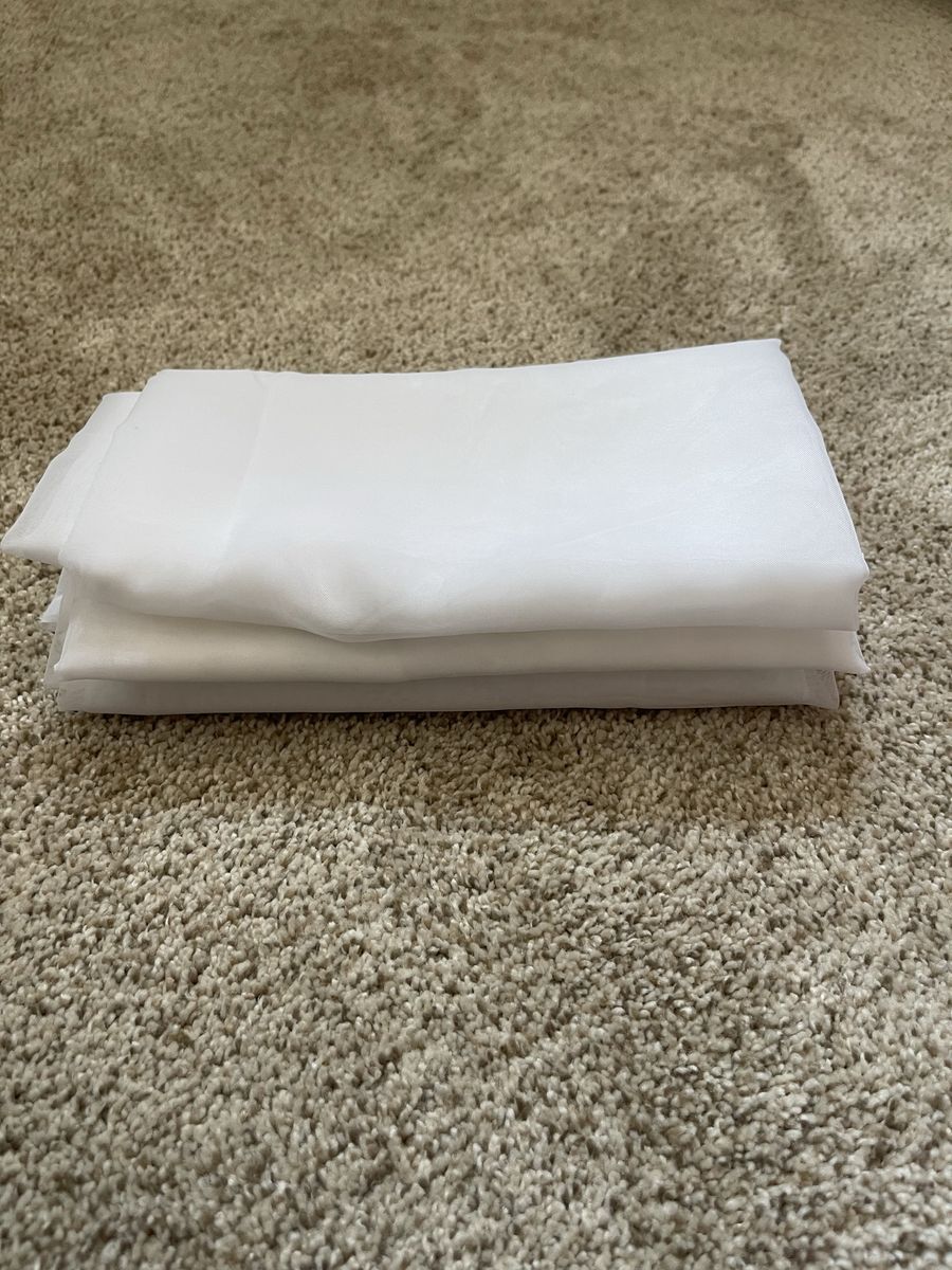 Mainstays White Sheer Voile Curtain Panel 27.5 x 63 In
