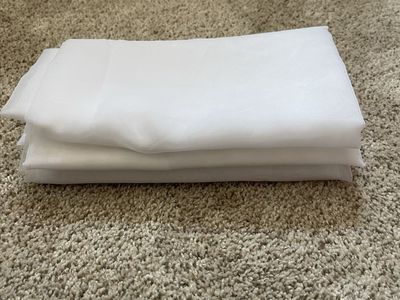 Mainstays White Sheer Voile Curtain Panel 27.5 x 63 In