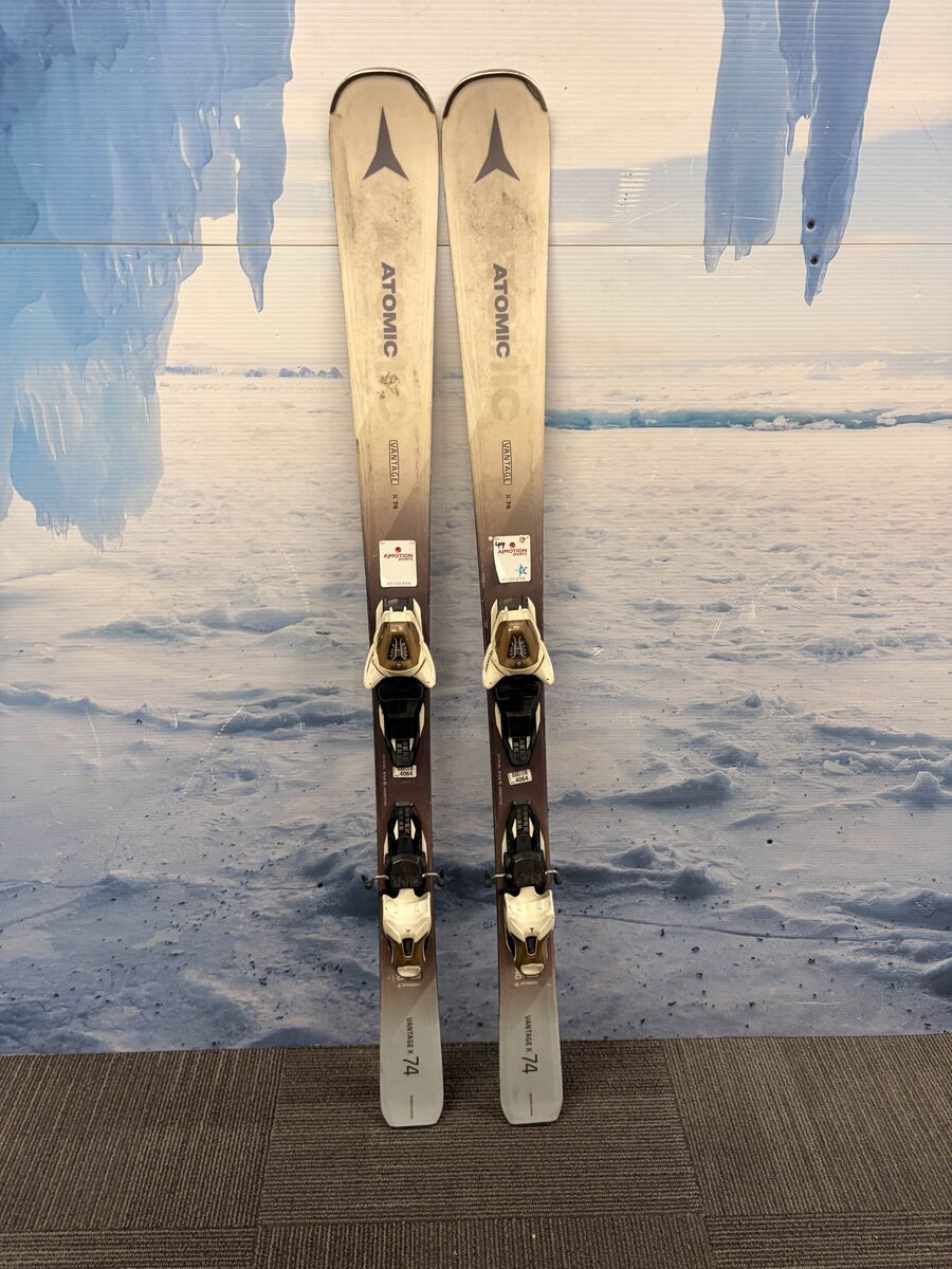 Atomic Vantage X74 W 140cm Skis w/ ATOMIC Lithium 10 SYS Demo Binding - Heavily Used (2019)