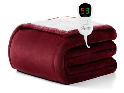 New Heated Blanket / Throw Auto Timer with Auto Off Multiple heat seatings