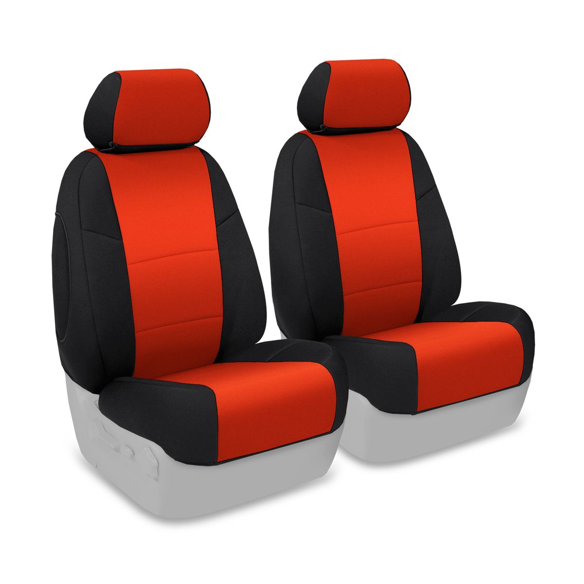 COVERKING CSCF89TT10035 - CR-GRADE NEOPRENE 1ST ROW BLACK & INFERNO ORANGE TOYOTA RAV4 SEAT COVERS-NEW!!!