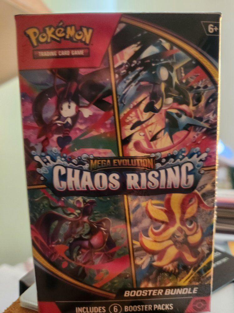 Pokemon TCG Mega Evolution Chaos Rising Booster Bundle - 6 Packs Sealed