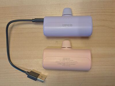 Portable phone charger Power bank lightning connector iPhone 14/13/12/11/SE