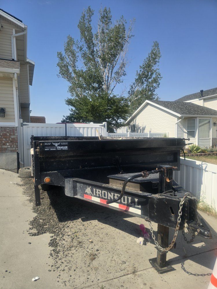 Ironbull 14ft Dump Trailer, ST235/80R16 Tires, Heavy Duty Utility Trailer