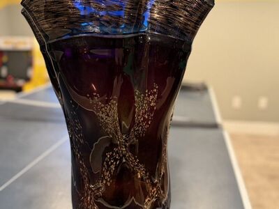 Hand-Blown Large Glass Vase