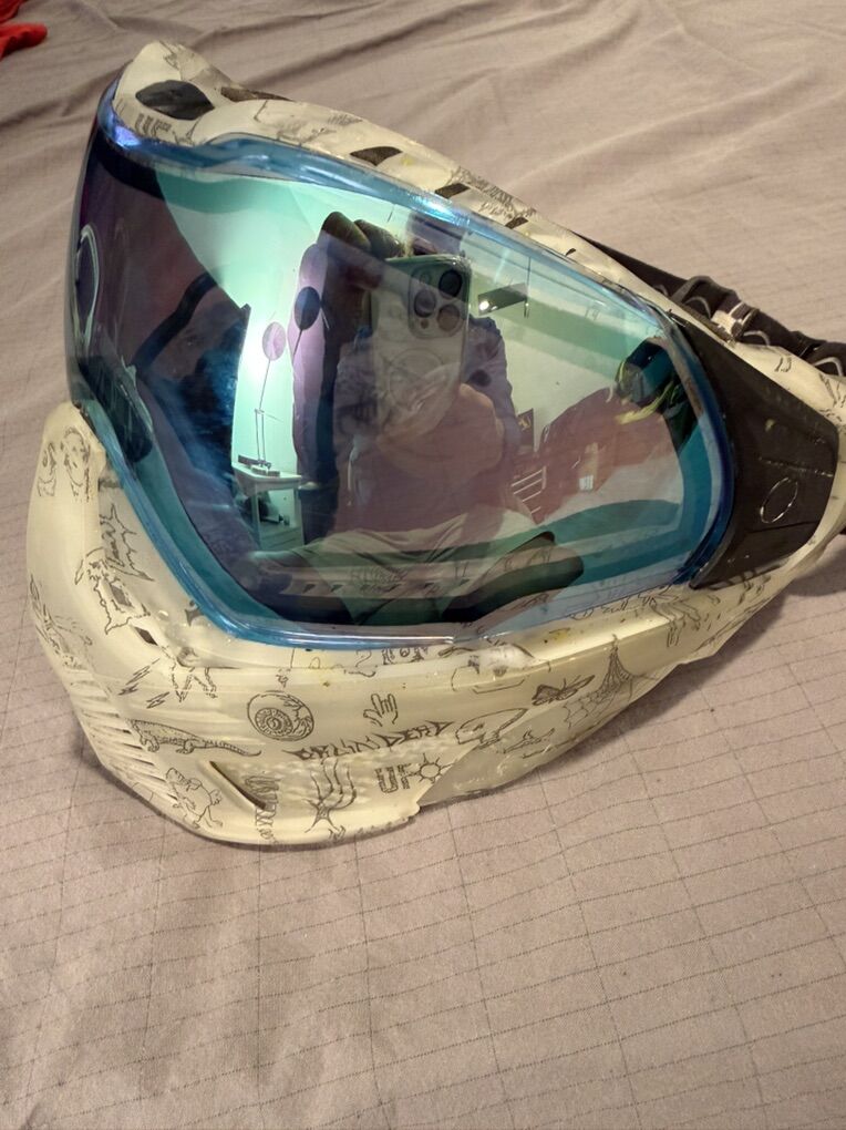 Push Unite Paintball Mask Custom White Graphic