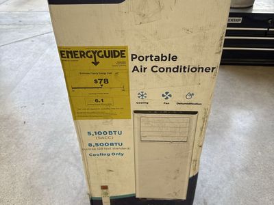 DuraComfort DP08CP Portable Air Conditioner 8500 BTU White