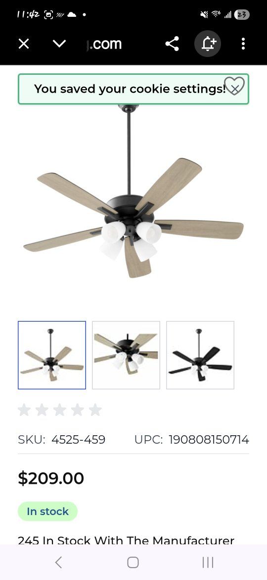 52 inch ceiling fan